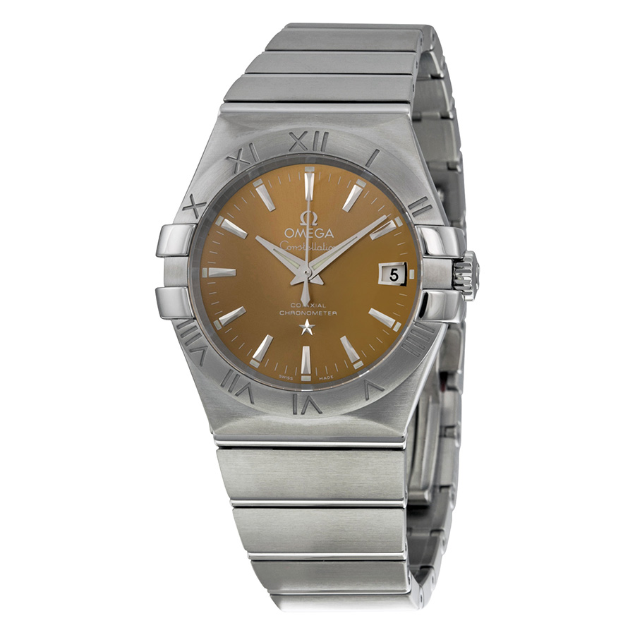 Omega Constellation Co-Axial Bronze Dial 35 mm Stainless Steel Men's Watch 123.10.35.20.10.001