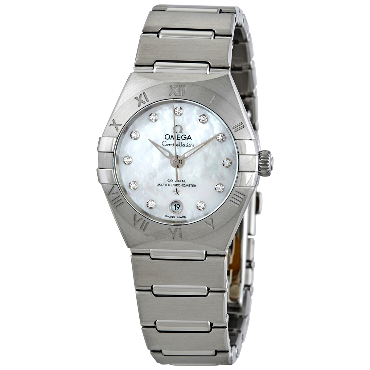 Constellation Manhattan Automatic Chronometer Diamond White Dial Ladies Watch