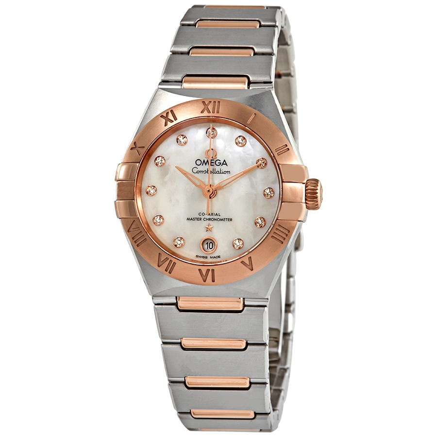 Constellation Manhattan Co-Axial Master Chronometer Mother of Pearl Diamond Dial 29 mm Ladies Watch