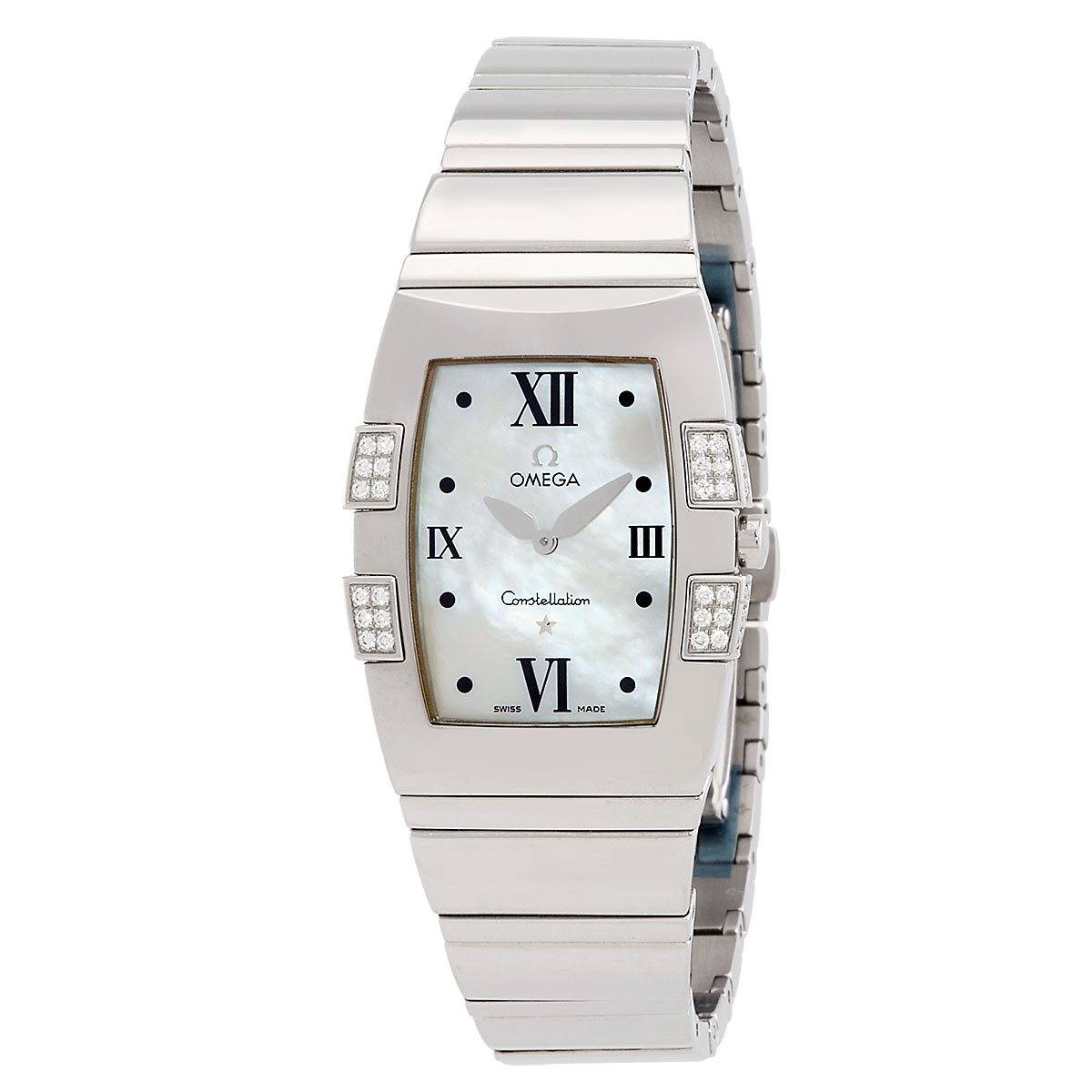 Omega Constellation Quartz Diamond Ladies Watch 1586.70.00