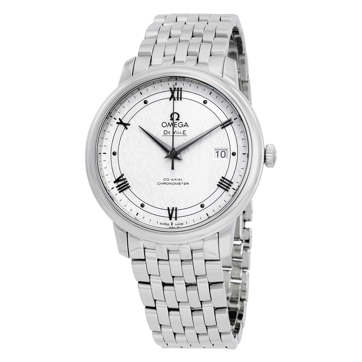 Omega De Ville Automatic Silvery White Dial Men's Watch 424.10.40.20.02.005