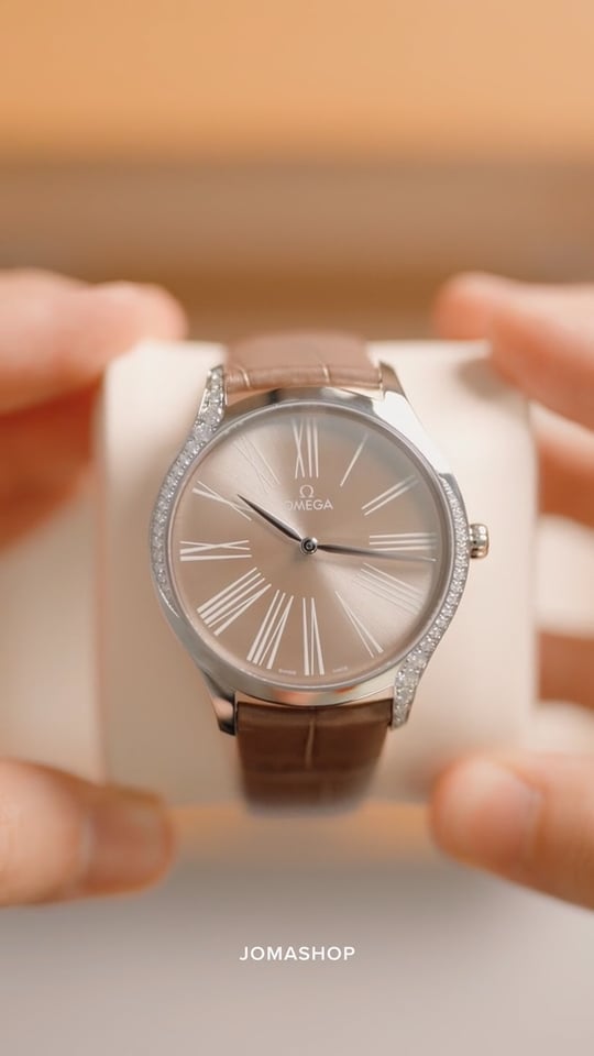 Omega De Ville Diamond Grey Dial Ladies Watch 428.18.39.60.13.001