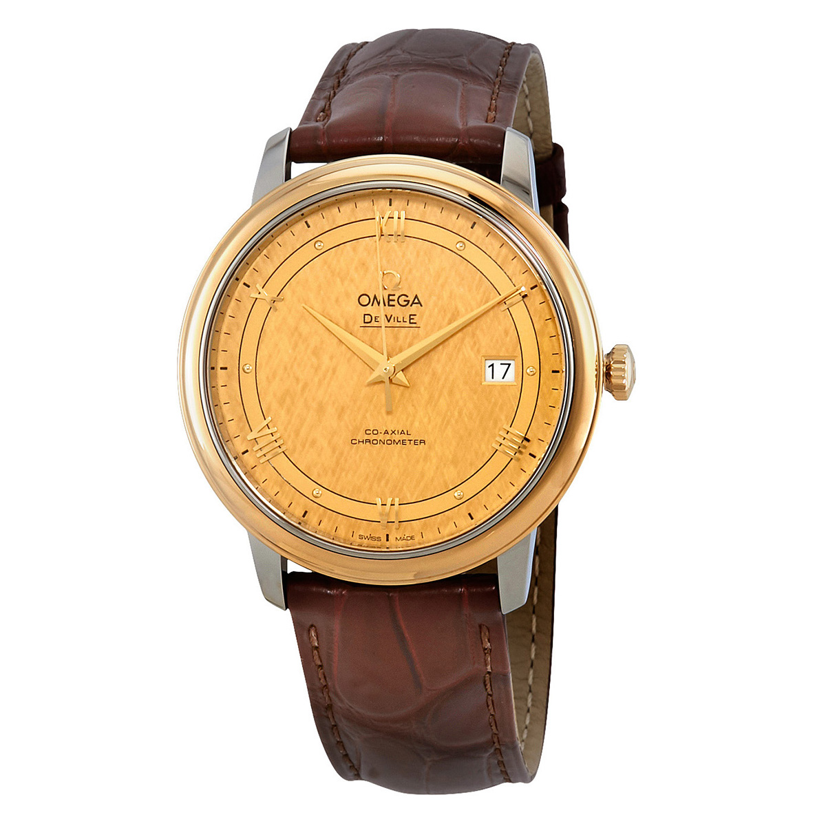 Omega De Ville Prestige Automatic Champagne Dial Men's Watch 424.23.40.20.08.001