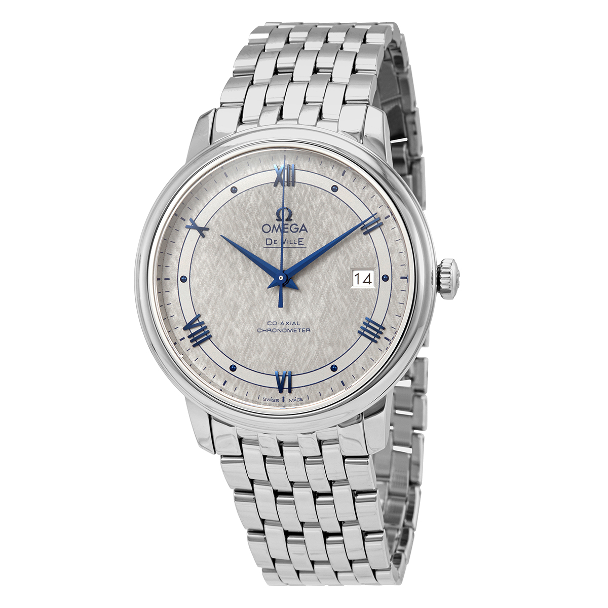 Omega De Ville Prestige Chronograph Automatic Grey Dial Men's Watch 424.10.40.20.06.002