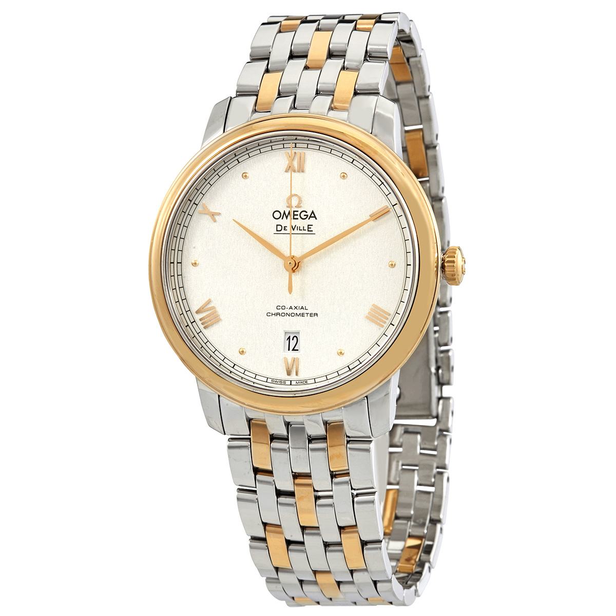 De Ville Prestige Chronometer Automatic Silvery Sun-brushed Dial Men's Watch