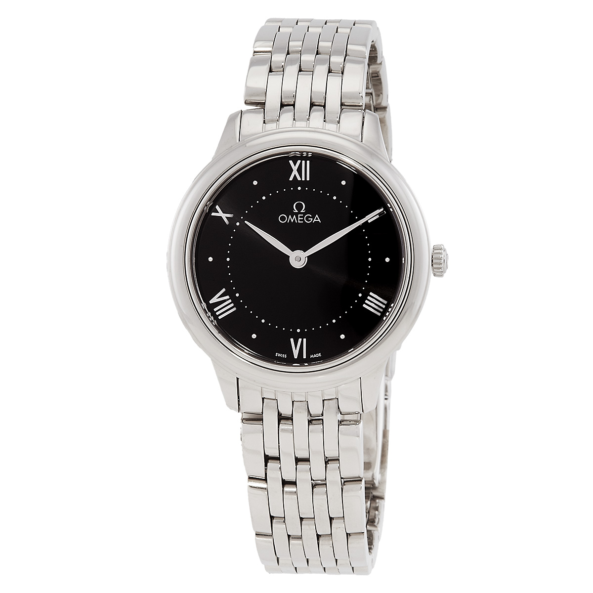Omega De Ville Quartz Black Dial Ladies Watch 434.10.30.60.01.001