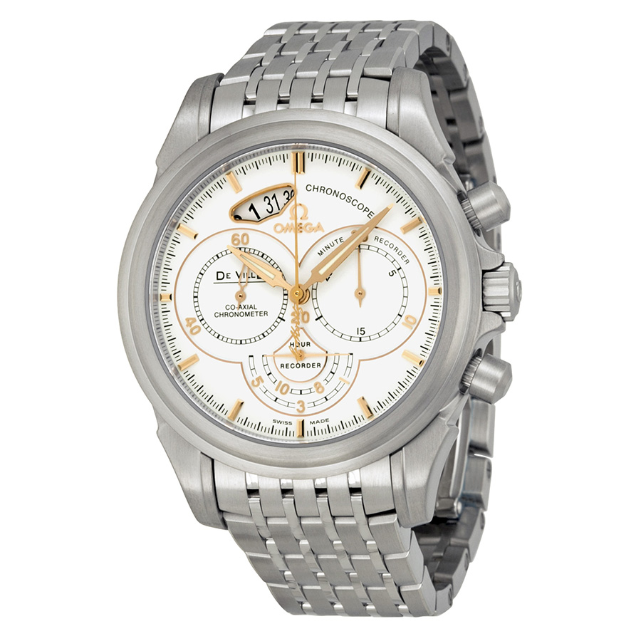 Omega DeVille Chronoscope Automatic White Dial Men's Watch 422.10.41.50.04.001