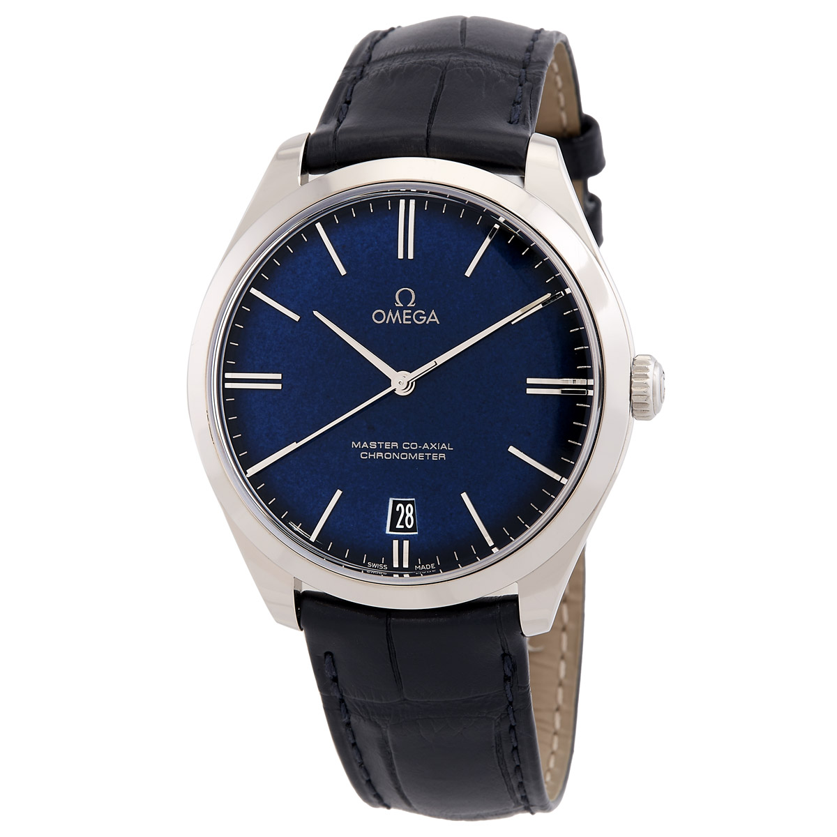 Omega Limited Edition De Ville Tresor Hand Wind Blue Dial Men's Watch 432.53.40.21.03.001