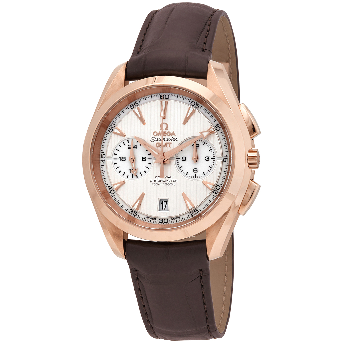 Omega Seamaster Aqua Terra 18kt Rose Gold Automatic Chronograph GMT Men's Watch 231.53.43.52.02.001
