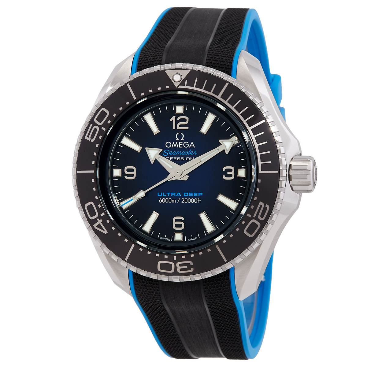 Seamaster Planet Ocean Automatic Chronometer Blue Dial Men's Watch