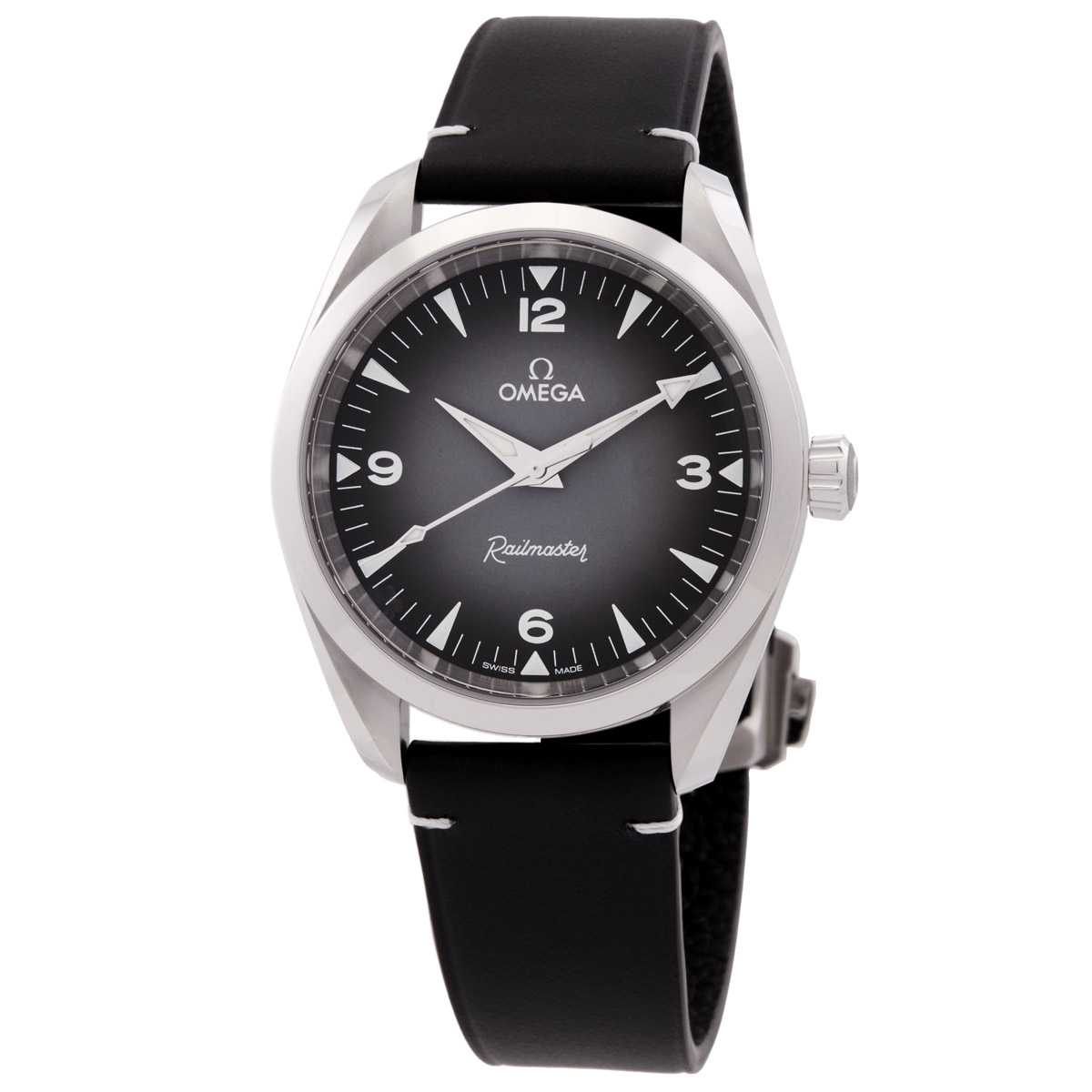 Omega Seamaster Railmaster Automatic Chronometer Grey Dial Watch 235.12.38.20.06.001