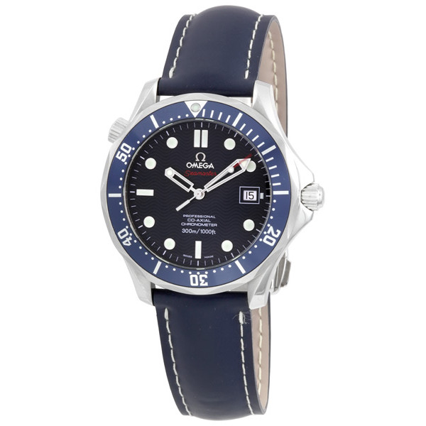 Omega Seamaster Steel Blue Strap Men's Watch 2920.80.91