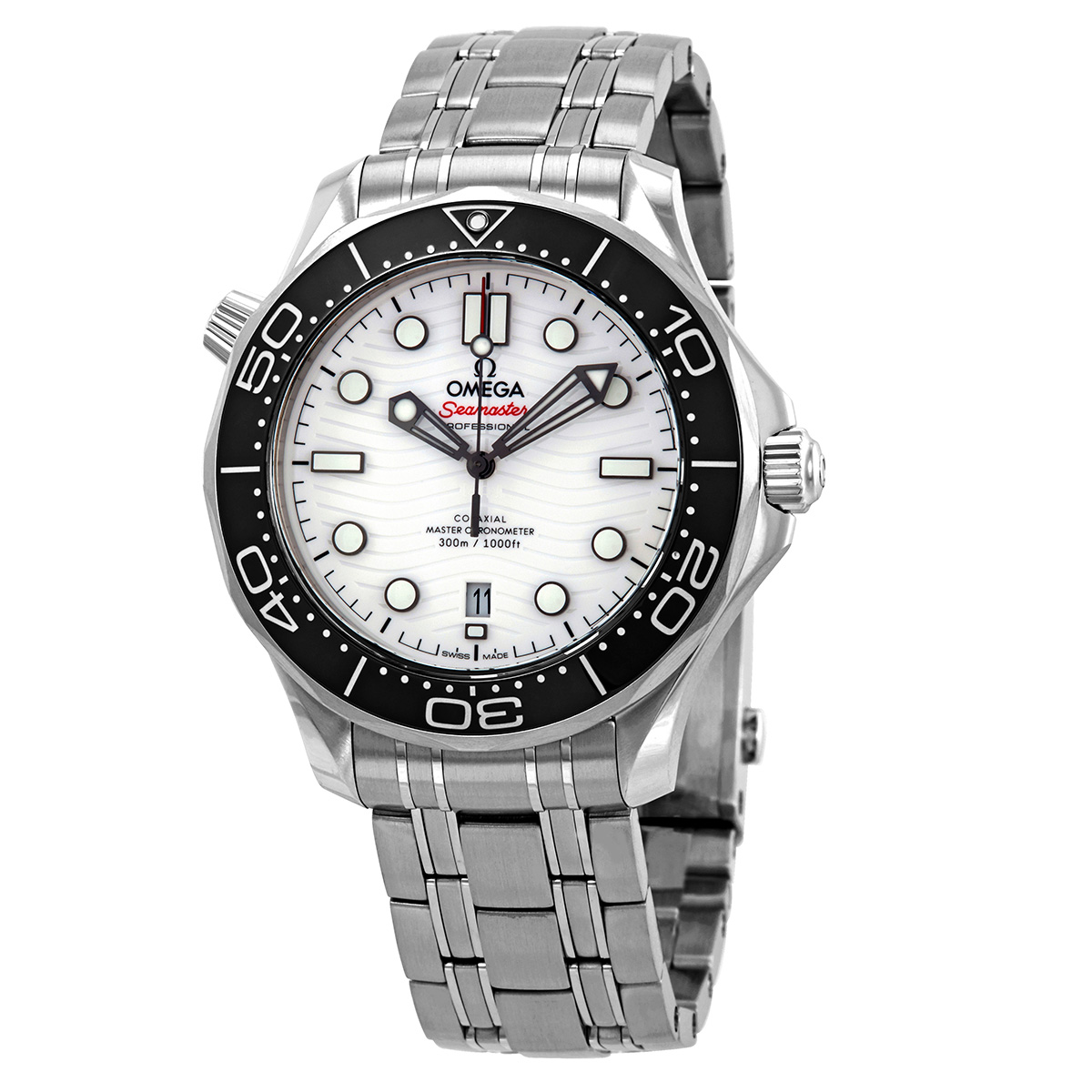 Omega Seamaster White Dial Men's Watch 210.30.42.20.04.001
