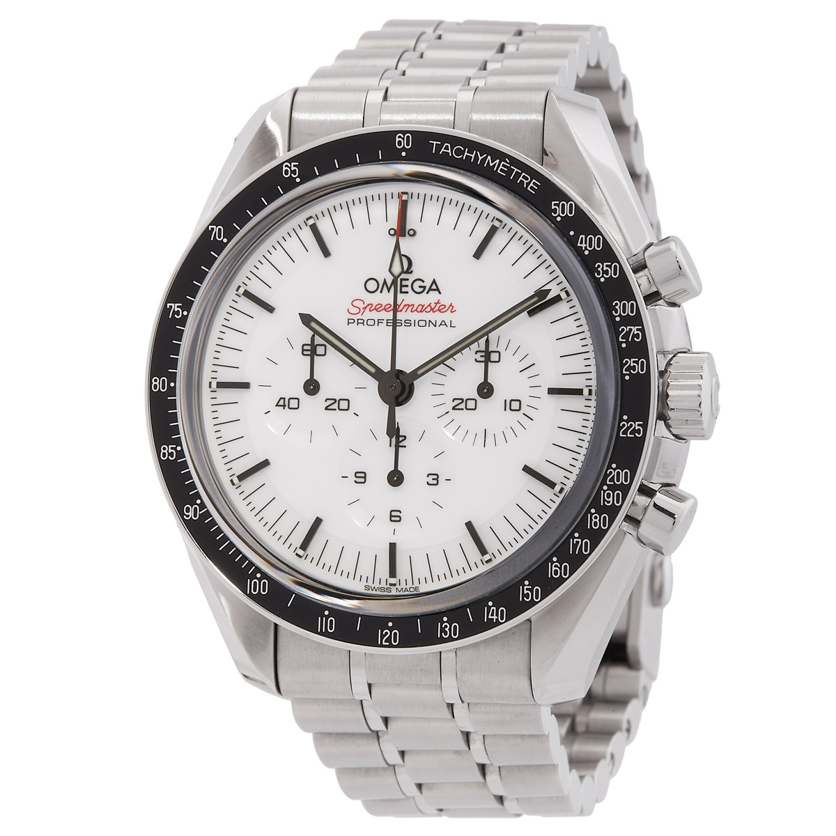 Speedmaster Chronograph Hand Wind White Dial Men's Watch