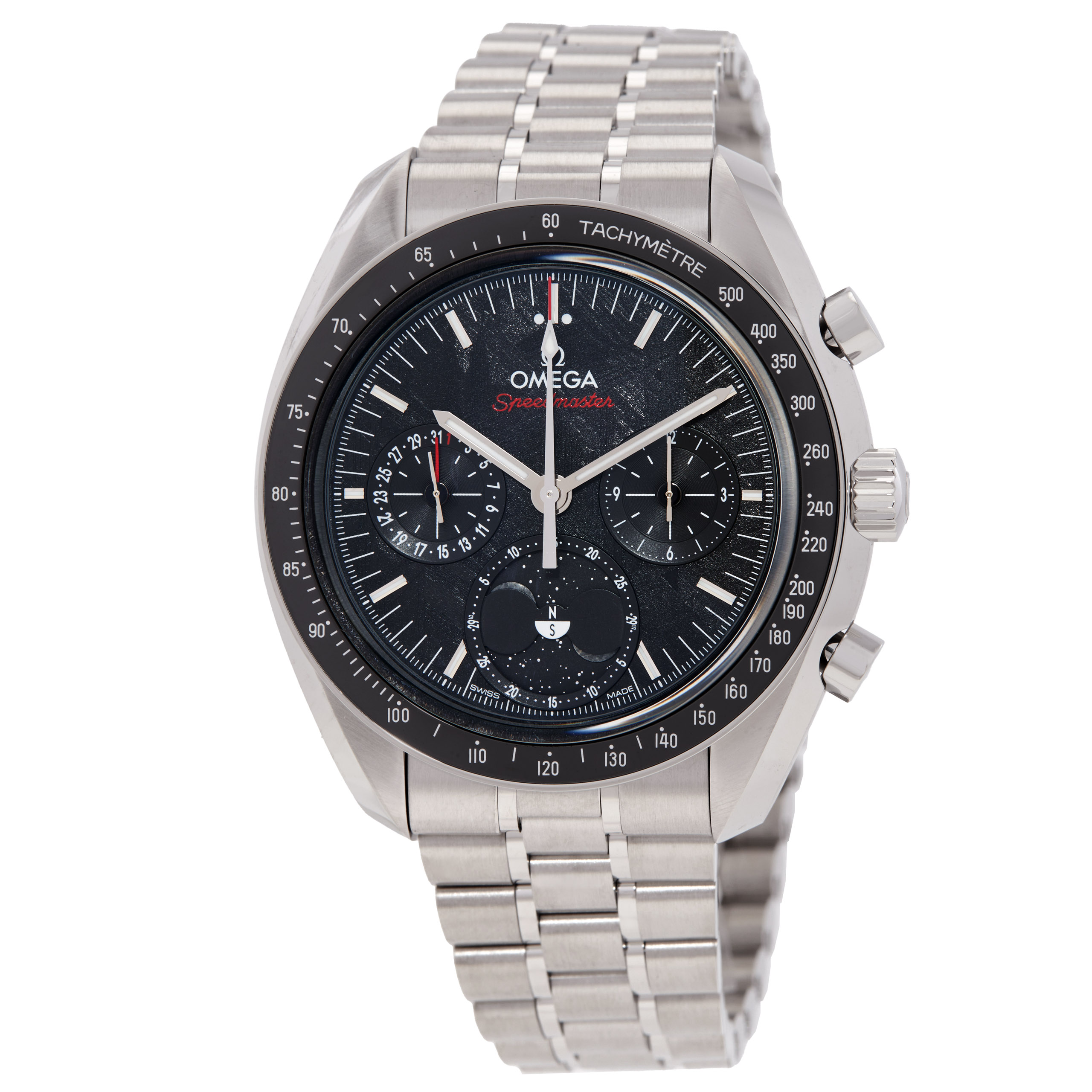 Speedmaster Chronograph Hand Wind Black Dial Men's Watch