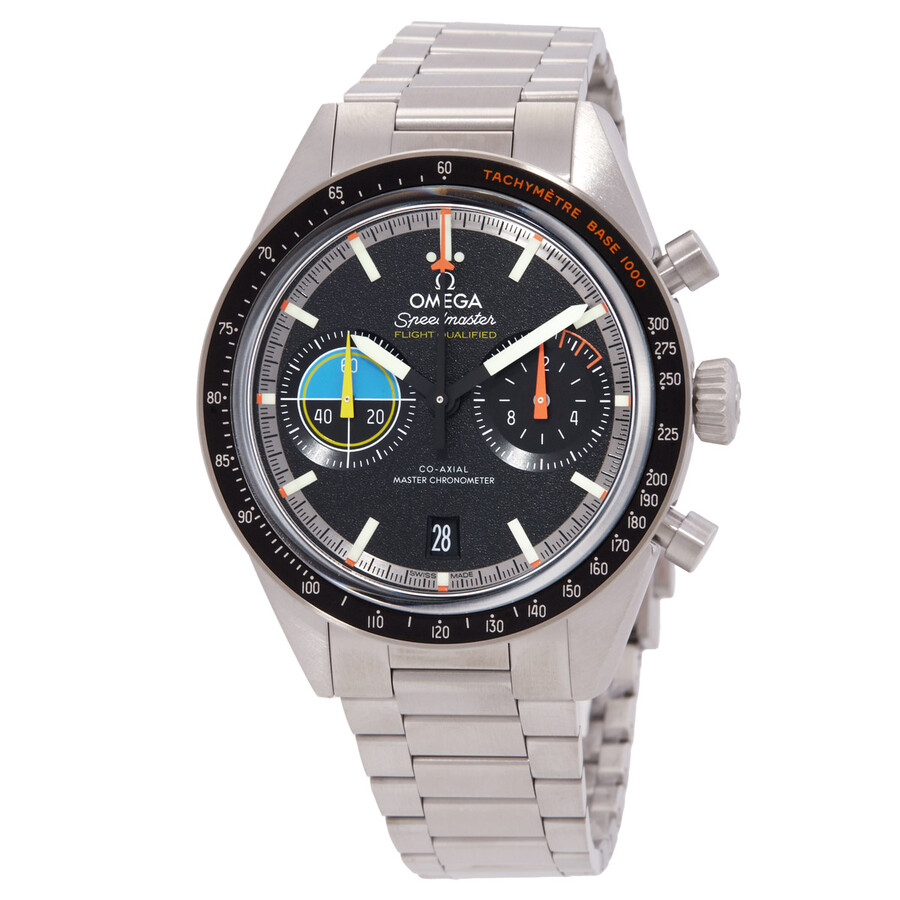 Omega Speedmaster Chronograph Hand Wind Chronometer Black Dial