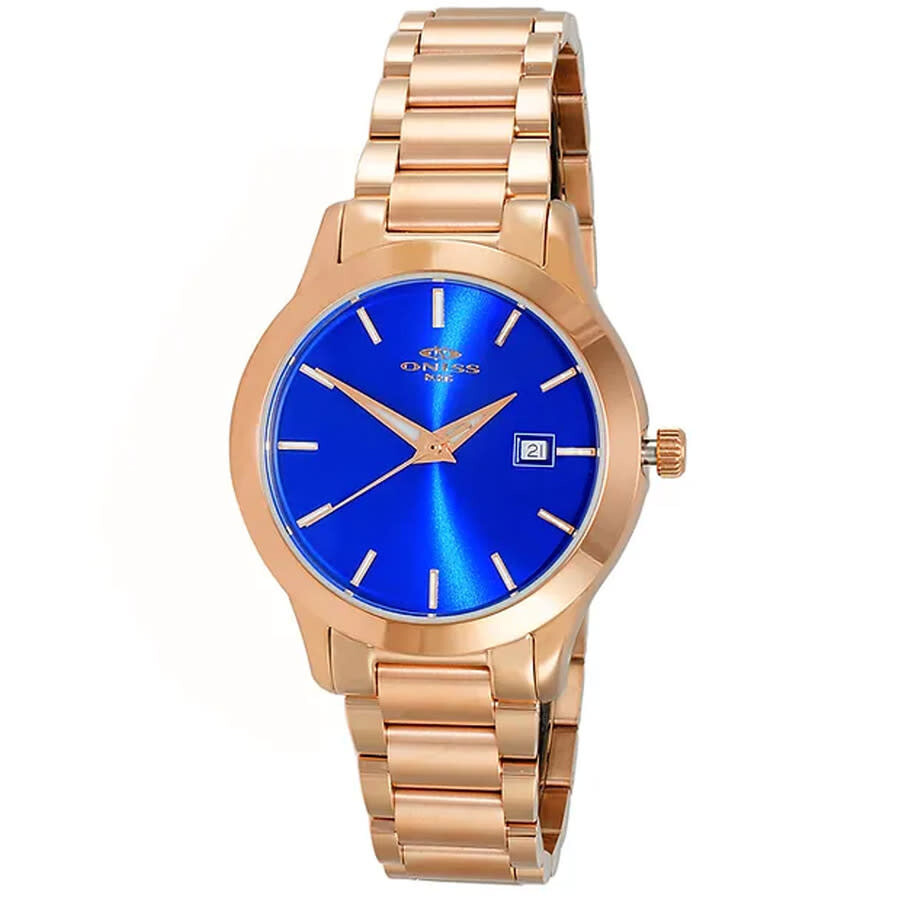 Oniss Royal Blue Dial Ladies Watch On4441-lrgbu In Blue