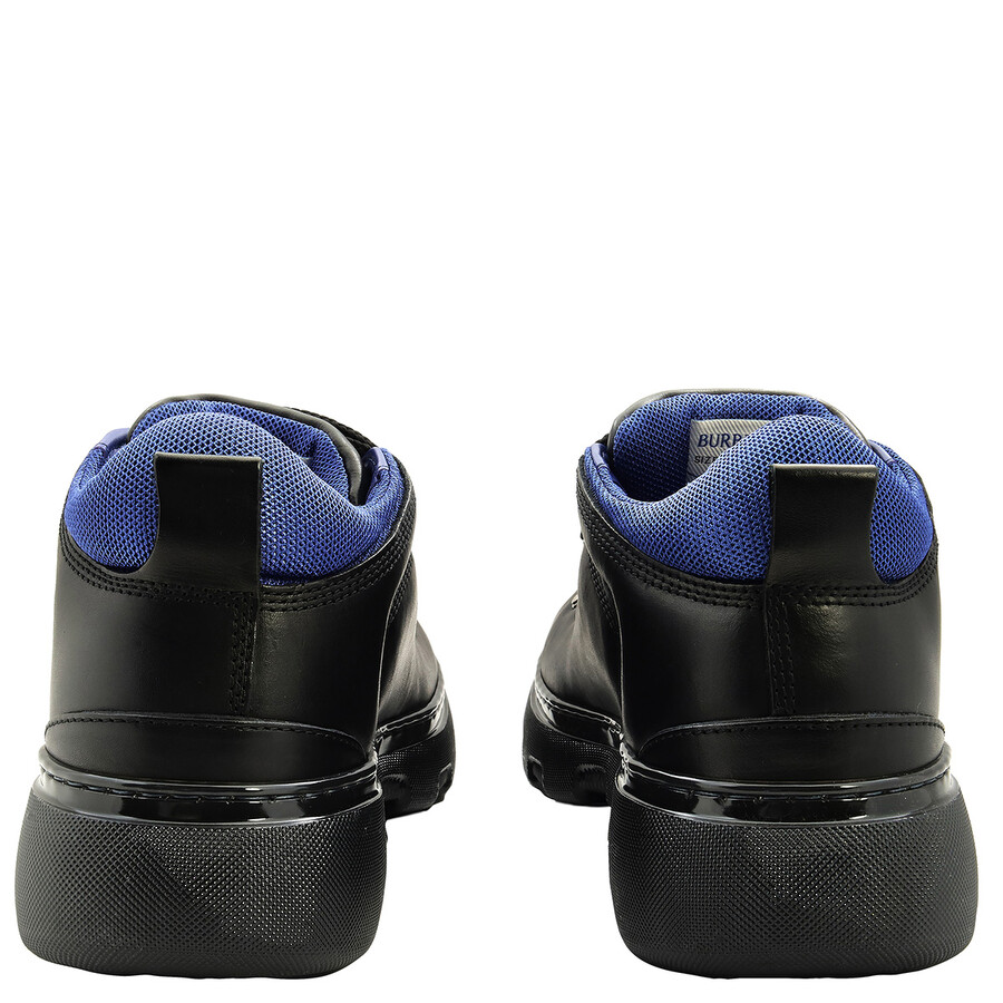 Burberry Black Leather Lace-Up Trek Boots - Shoes - Free