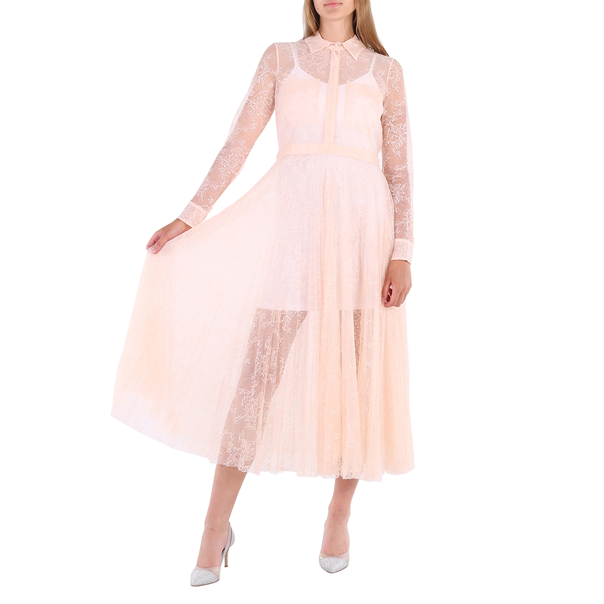 butterfly babe lace maxi dress antique combo Butterfly Babe Lace Polka Dot Maxi Dress main image 0