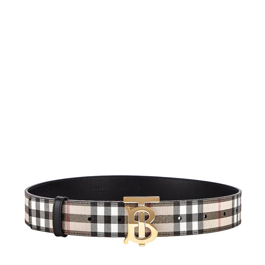 Burberry Open Box - Burberry TB Buckle Vintage Check Belt  display picture 3