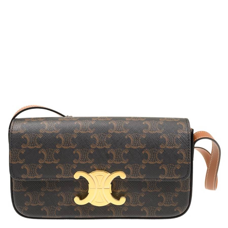 Celine Open Box - Celine Triomphe Canvas and Calfskin Claude
