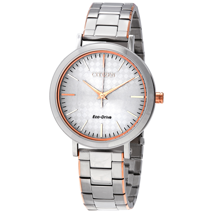Citizen Open Box - Citizen Eco-Drive Silver Dial Two-tone Ladies Citizen Open Box - Citizen Eco-Drive Silver Dial Two-tone Ladies
