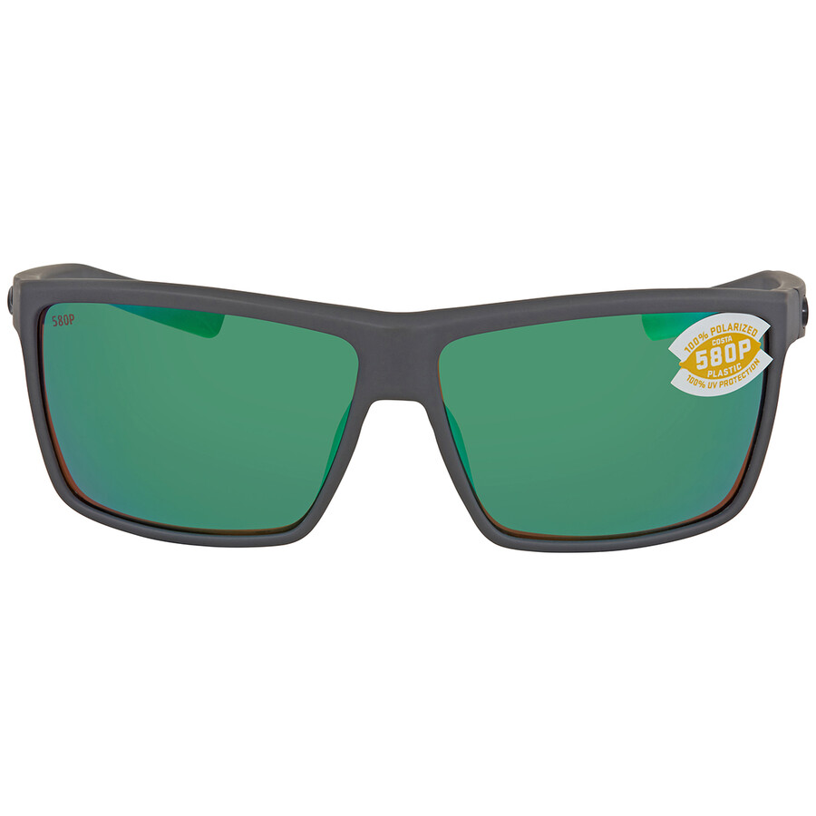 Costa Del Mar Open Box -  Rinconcito Green Mirror Polarized Polycarbonate Men's Sunglasses Ric 98 Ogm