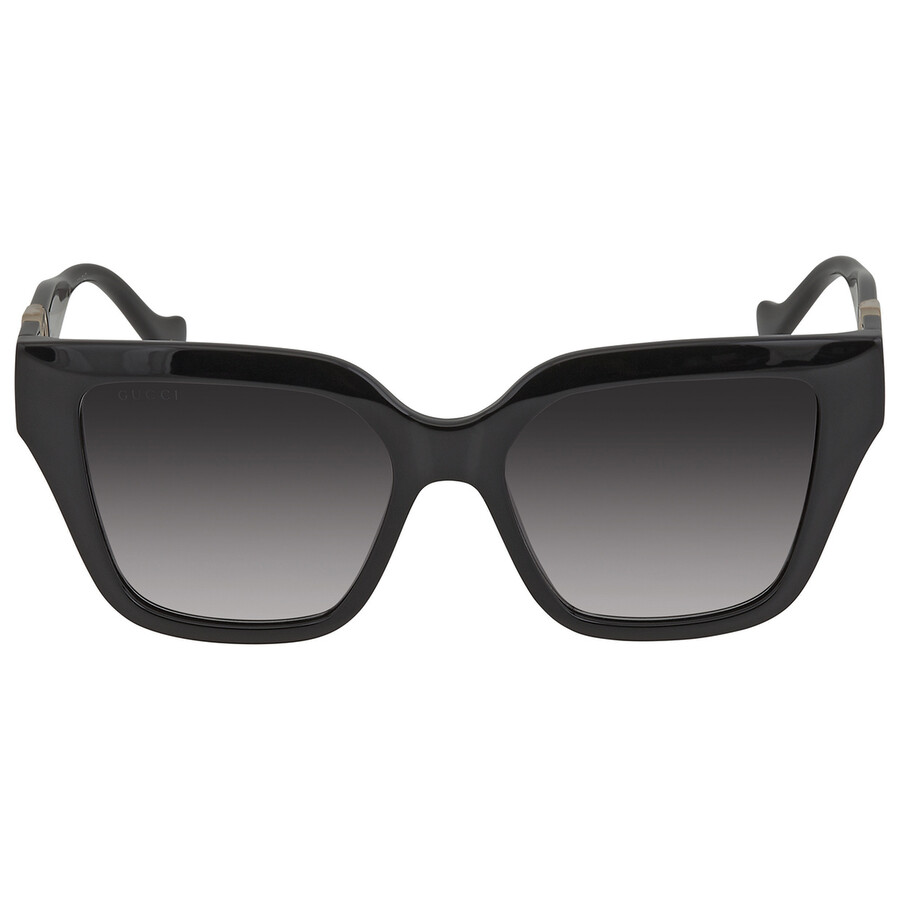 Open Box - Gucci Grey Gradient Square Ladies Sunglasses GG1023S 008 54