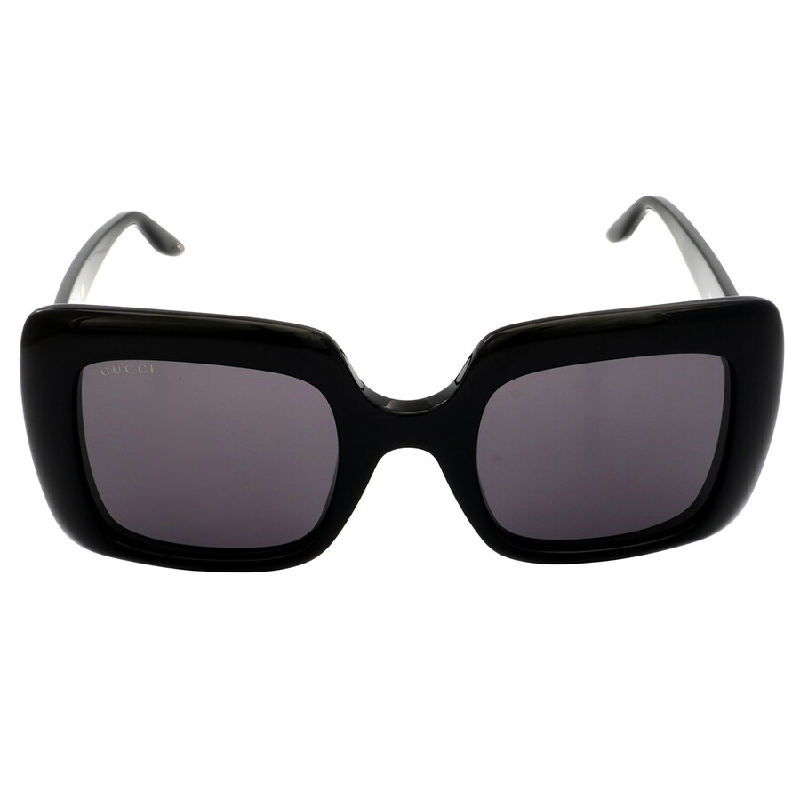 Open Box - Gucci Grey Rectangular Ladies Sunglasses GG0896S 001 52