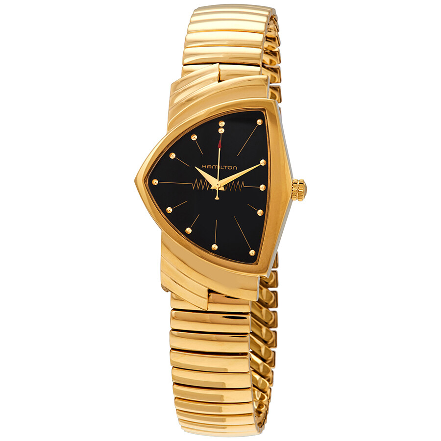 Open Box - Hamilton Hamilton Black Dial Asymmetric Ladies Watch H24301131