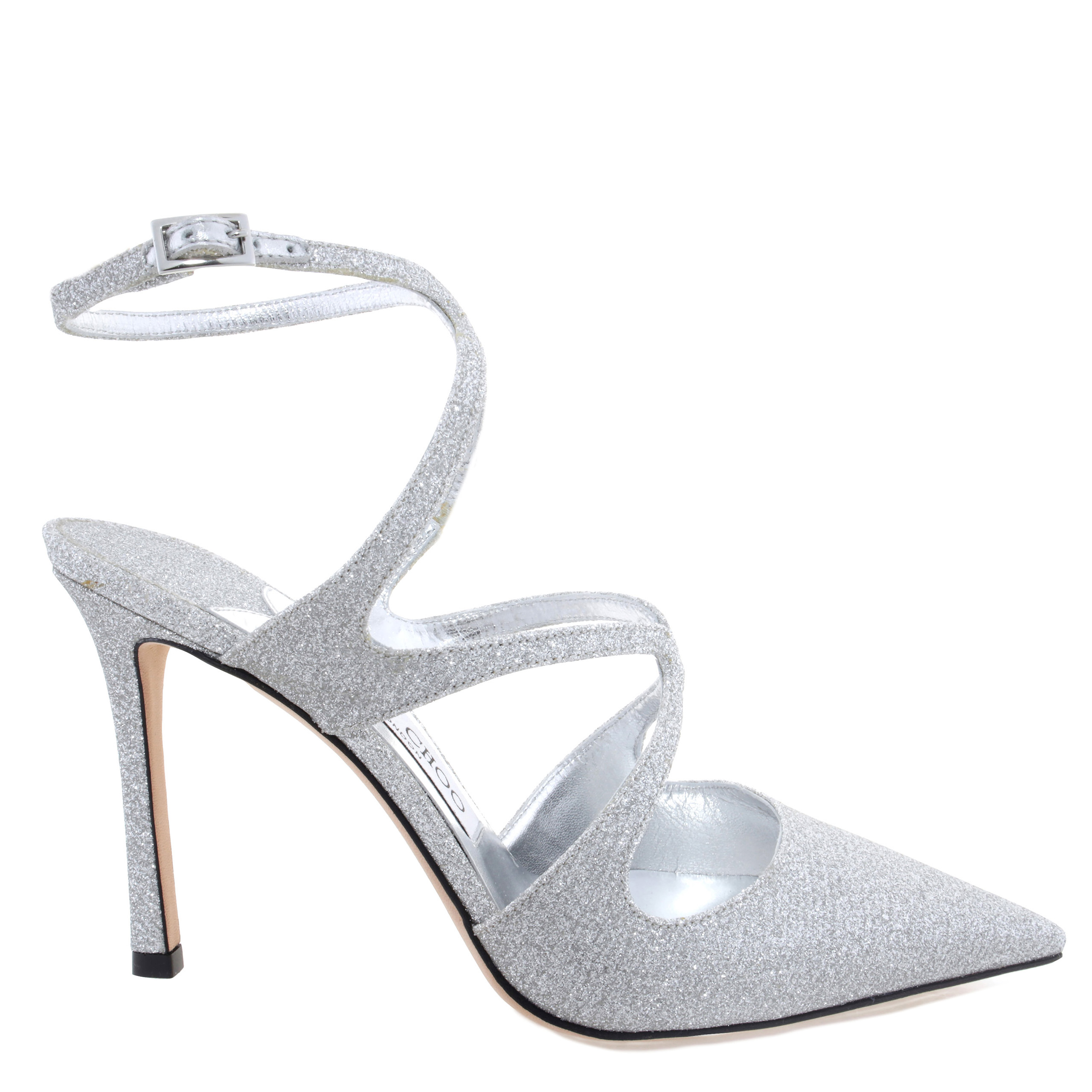 Jimmy Choo Open Box - Jimmy Choo Azia 95 Glitter Pumps, Brand Size