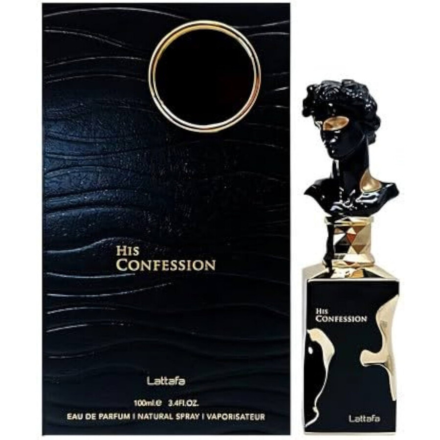 香水(男性用) Lattafa His Confession Lattafa Open Box - Lattafa Men's His Confession EDP Spray 3.4 oz