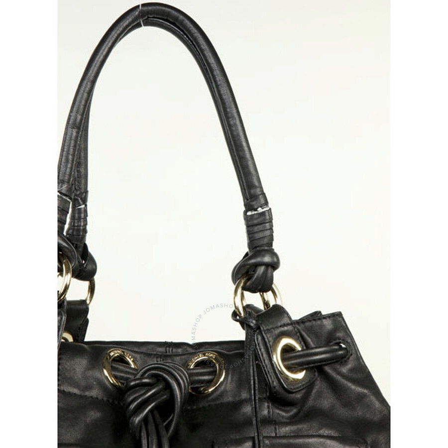 Open Box Michael Kors Greenport Large Black Leather Tote
