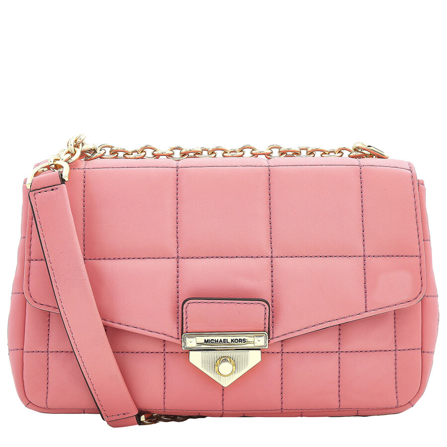 Michael Kors Open Box Michael Kors Red Ladies SoHo Large Quilted