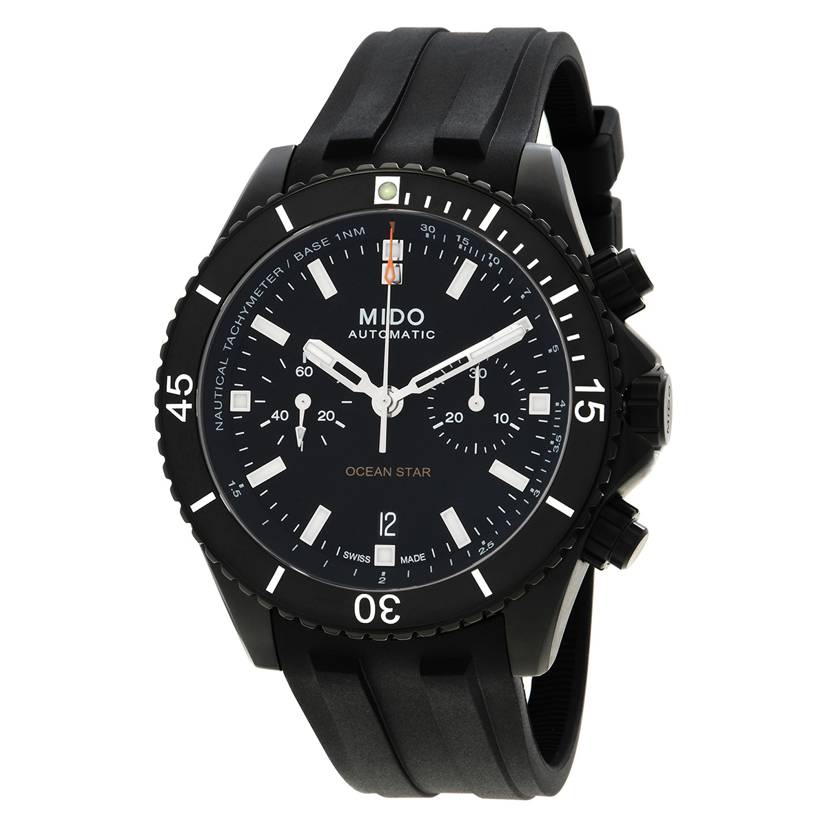 Open Box - Mido Ocean Star Chronograph Automatic Black Dial Men's Watch M0266273705100