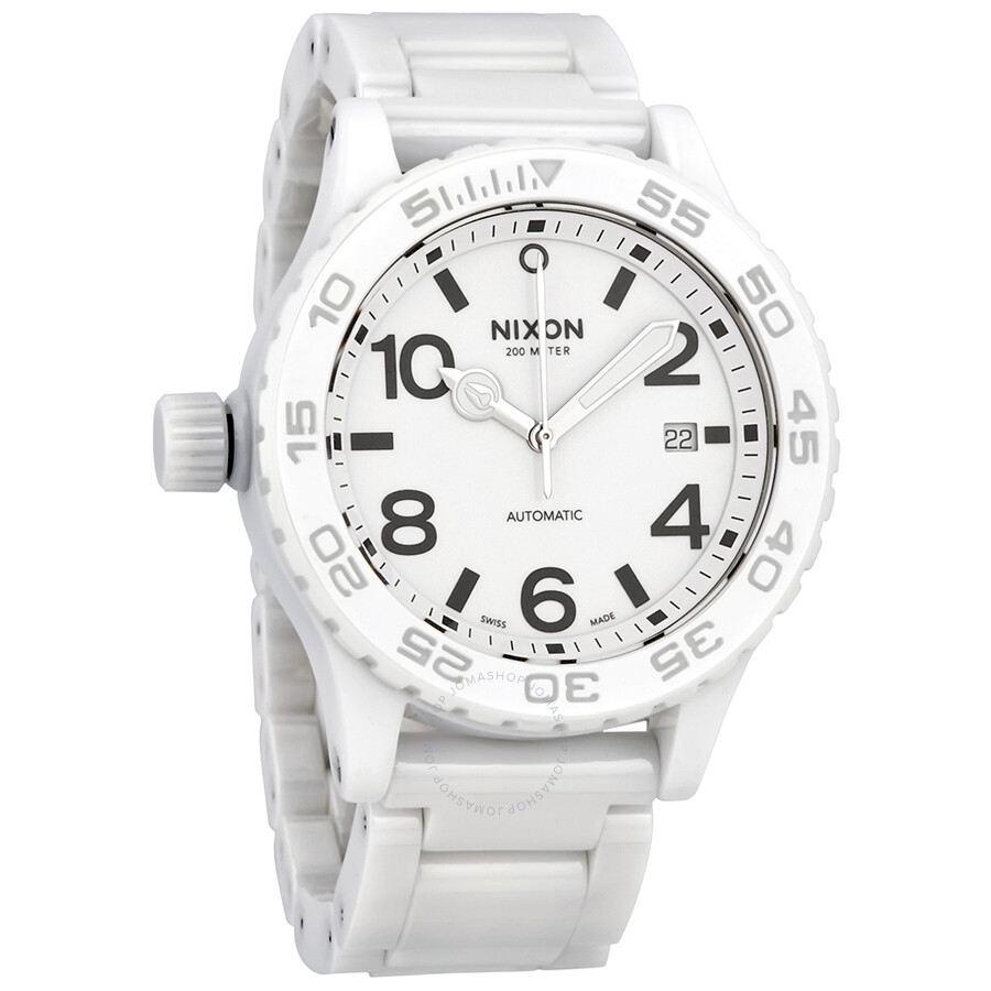 Nixon Open Box - Nixon Ceramic 42-20 Lefty Automatic White