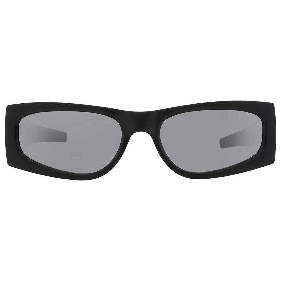 Saint Laurent Open Box -  Silver Mirror Rectangular Ladies Sunglasses Sl M140 002 56