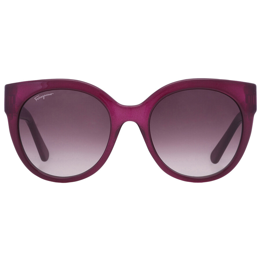 Ferragamo Purple Gradient Cat Eye Ladies Sunglasses Sf1031s 513 53