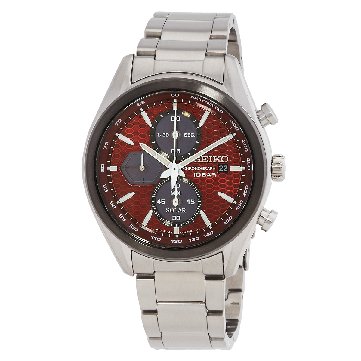 Seiko Open Box - Seiko Chronograph Quartz Red Dial Men's Watch SSC771P1 -  Watches, Other - Jomashop
