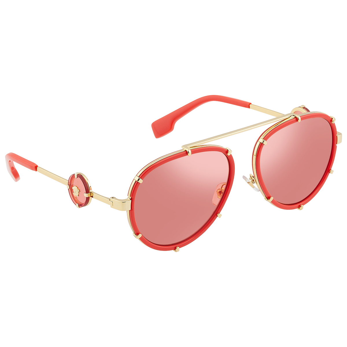 Versace shades Pink Mirror Red Versace Sunglasses Women VE2232 1472C8 Red/Pink-Red Mirror  main image 3