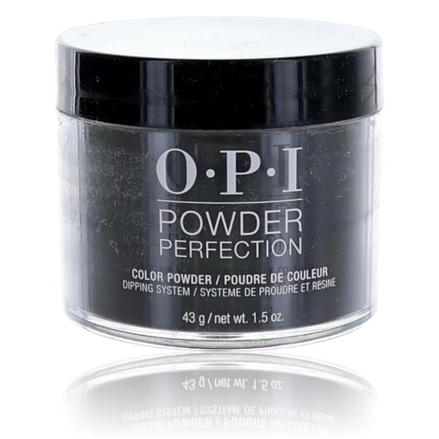Opi Ladies Powder Perfection Color Dip Powder 1.5 oz Black Onyx Nails 619828133755 In Black