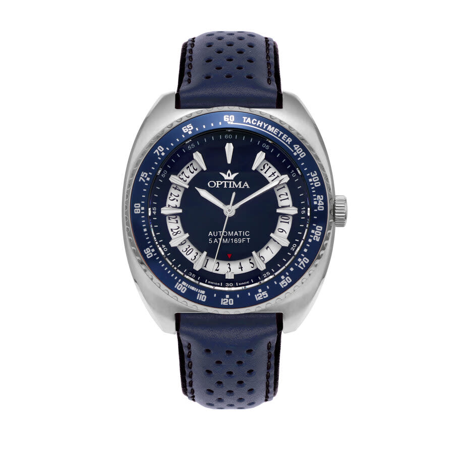 Optima 488 Collection Tachymeter Blue Dial Men's Watch OSA488-SL-9