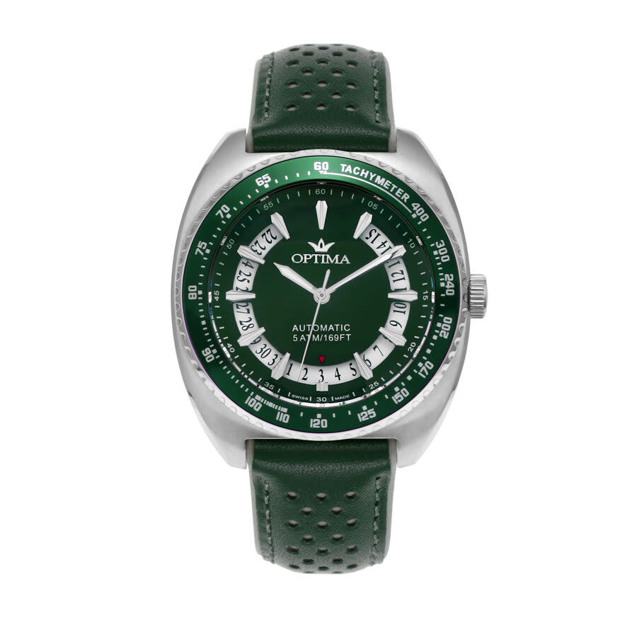 Optima 488 Collection Tachymeter Green Dial Men's Watch OSA488-SL-12