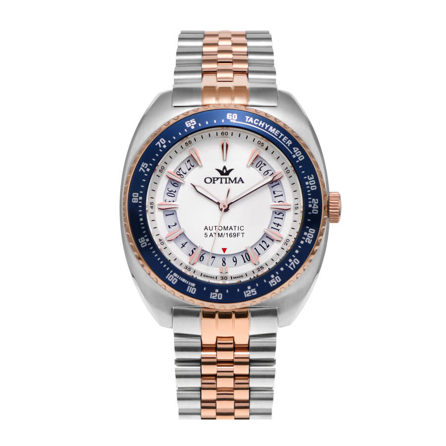 Optima 488 Collection Tachymeter White Dial Men's Watch OSA488-SR-1