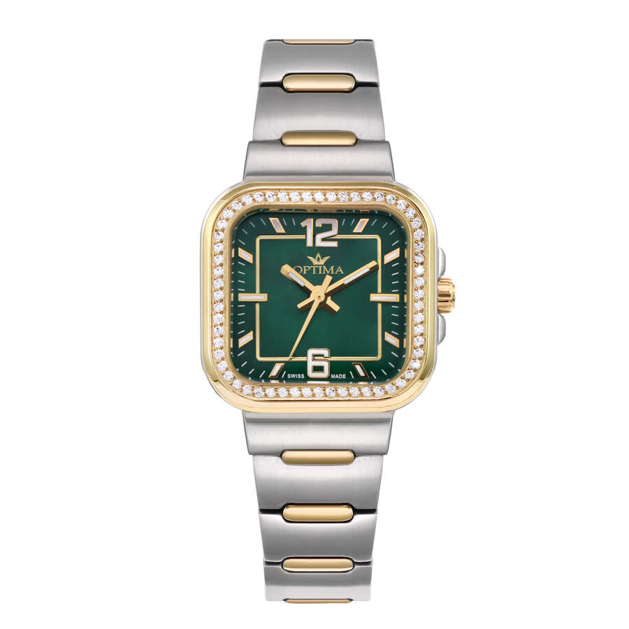Optima 490 Collection Green Dial Ladies Watch OSL490-SG-S-12