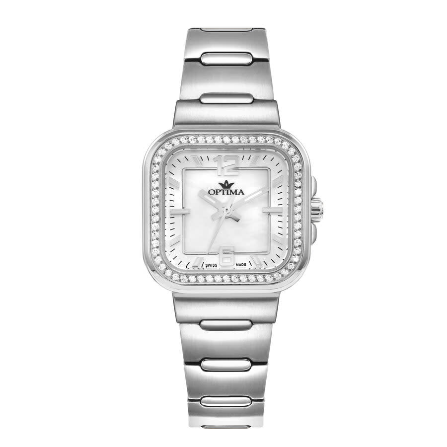 Optima 490 Collection Mother of Pearl Dial Ladies Watch OSL490-SS-S-7