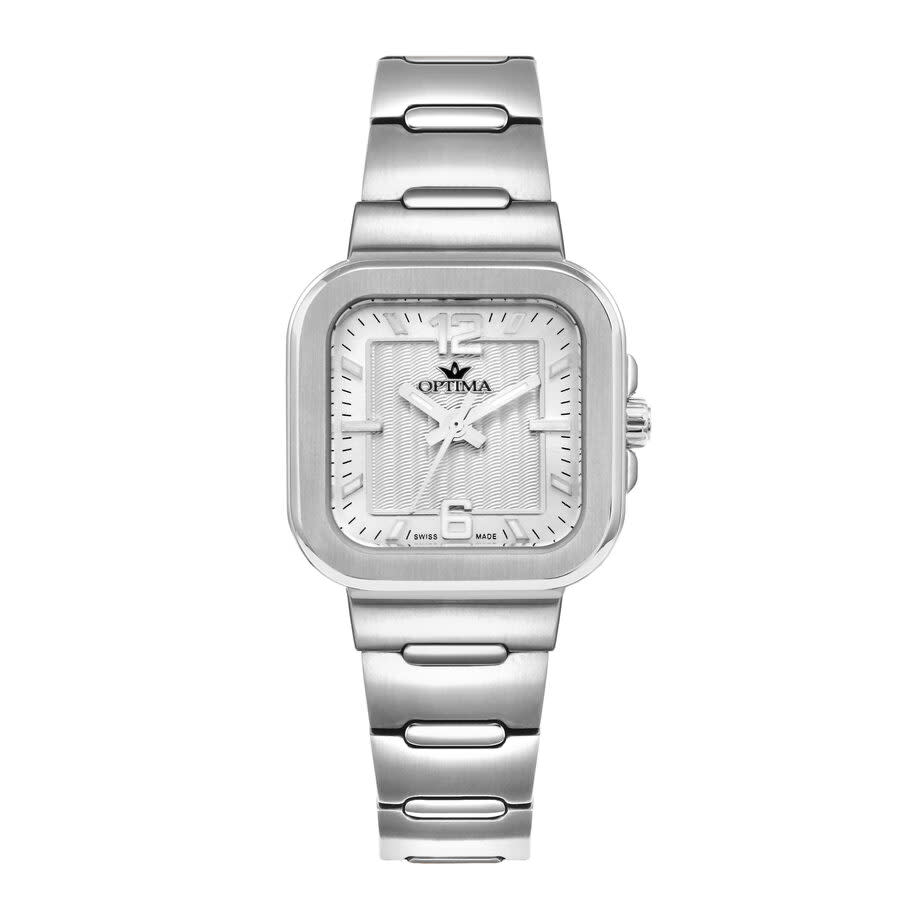 Optima 490 Collection White Dial Ladies Watch OSL490-SS-1