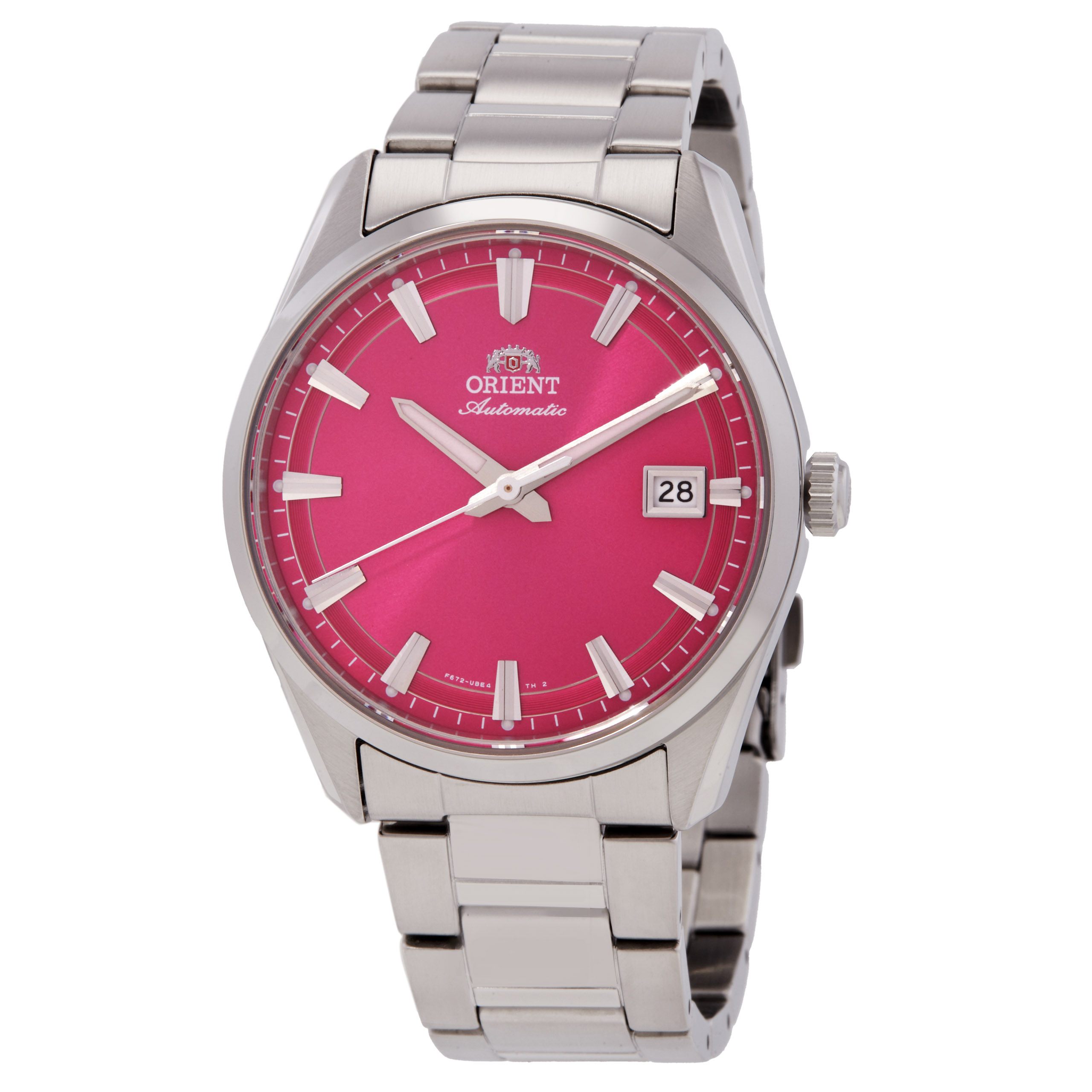 Orient Classic Stretto Date Automatic Pink Dial Watch RA