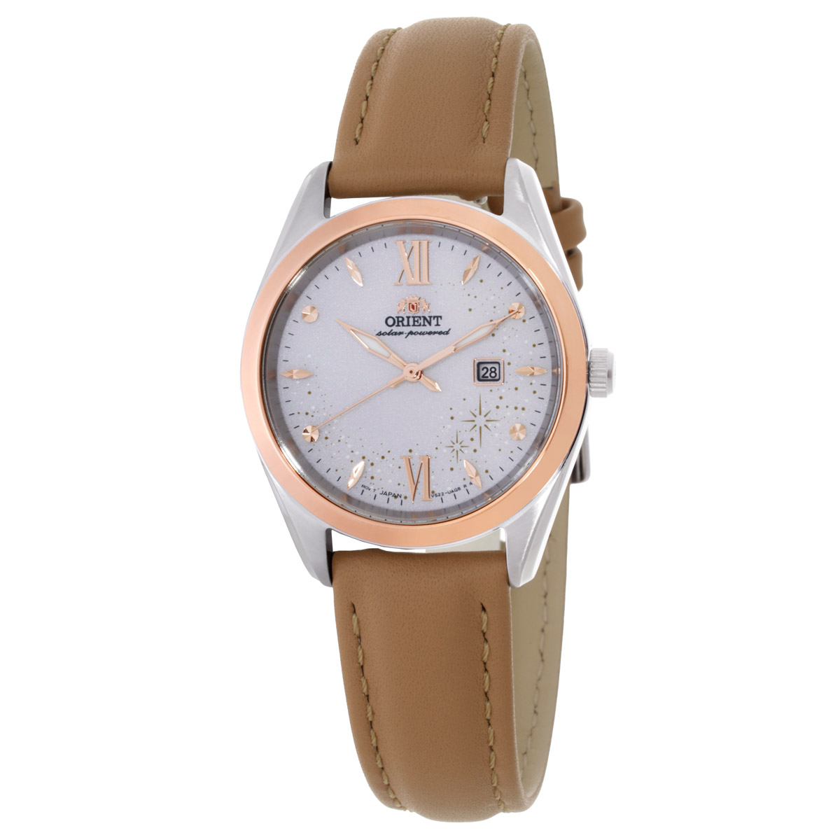 Orient Contemporary Solar-Powered White Dial Watch RA-WG0604S10B