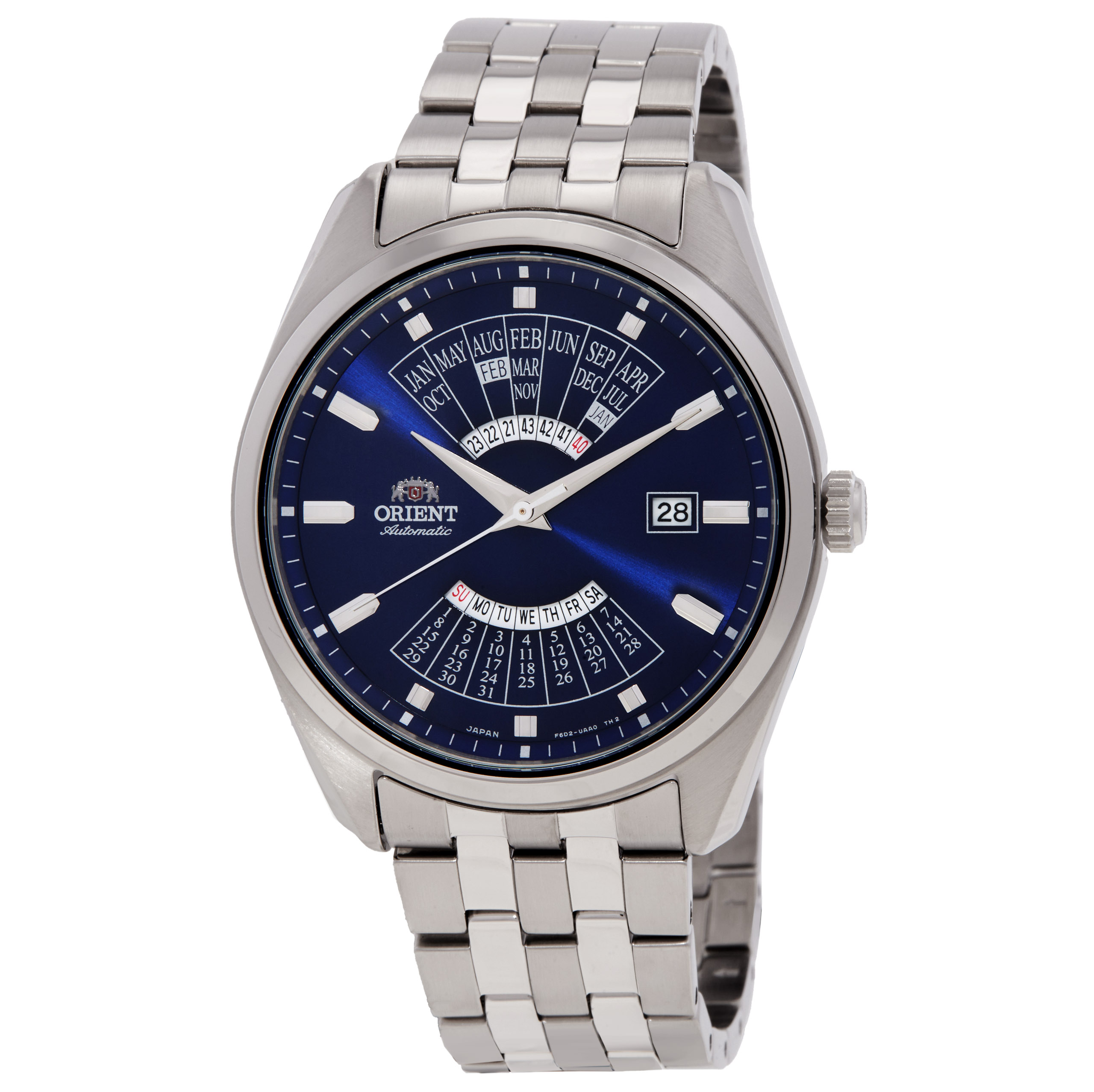 Orient Multi Year Calendar Automatic Blue Dial Watch RA-BA0003L00C